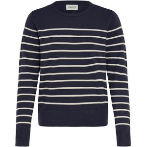 Oxmo Trui 'OXFKEANA'  donkerblauw / wit