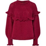 PIECES Trui 'PCSikka'  rood