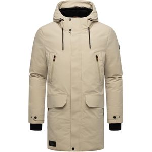 STONE HARBOUR Winterjas 'Kitraan'  ivoor / zwart