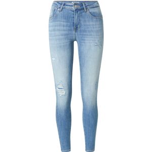 Capri - Effen - Denim - Ripped - Mid Waist - Skinny - 7/8 Lengte