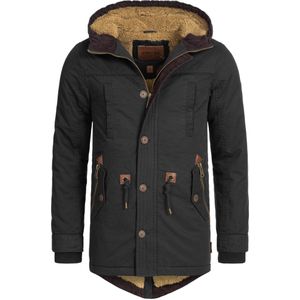 INDICODE JEANS - Winterparka 'Barge' - Roestbruin - Gevoerde Capuchon