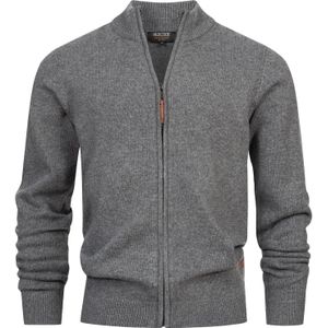 INDICODE JEANS Gebreid vest 'Margous'  antraciet