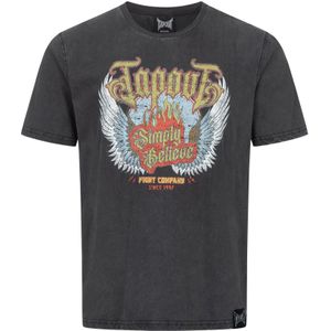 Tapout - Dellano - T-Shirt - Washed Grey - Lockere Passform