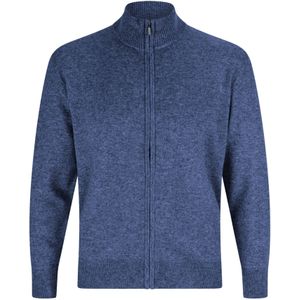 CASH-MERE.CH Gebreid vest  duifblauw
