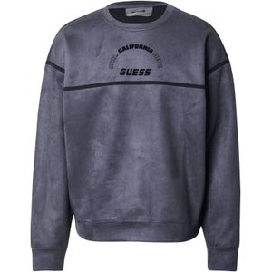 GUESS Sweatshirt 'Shiro'  donkergrijs / zwart