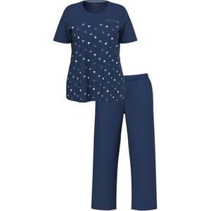 Ulla Popken Pyjama  donkerblauw / wit