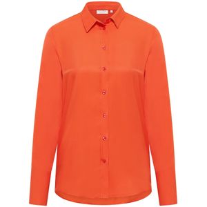 ETERNA - Blouse - Oranjerood - Klassieke Blouse - Lange Mouw