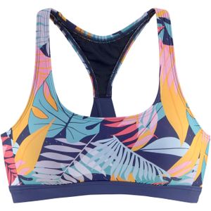 LASCANA ACTIVE Sportbikinitop  indigo / lichtblauw / geel / lichtroze
