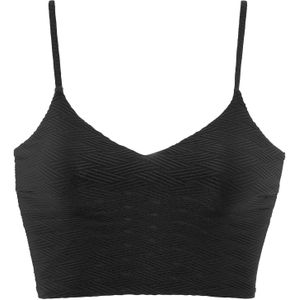 Bikinitop - Zwart - Structuur - Verwijderbare Softcups