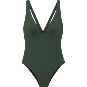 Look - Badpak - Donkergroen - Gestructureerd - Verwijderbare Softcups