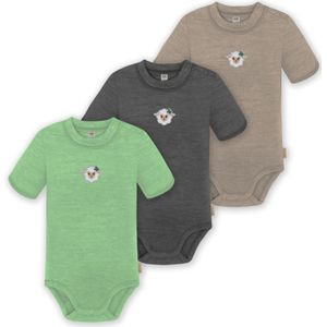 normani Rompertje/body 'Tihoi'  beige / groen / zwart