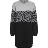 ONLY - ONLJADE - Gebreide Jurk - Antraciet / Lichtgrijs / Grijs Gemêleerd