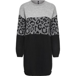 Onljade - Midi-jurk - Gebreide Jurk - O-hals - Lange Mouwen