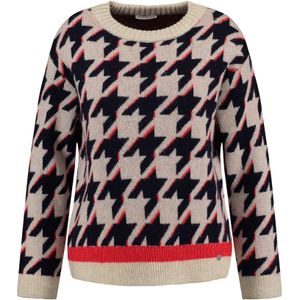 Key Largo Trui  beige / rood / zwart