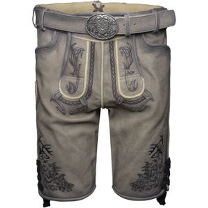 Krüger Buam Klederdracht broek 'Kaui'  lichtgrijs