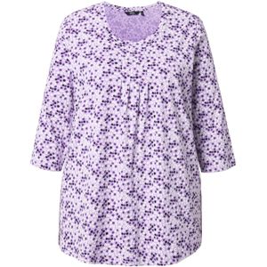 Ulla Popken Shirt  lavendel / wit