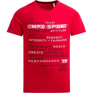 CAMP DAVID Shirt  rood / zwart / wit