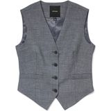 VERO MODA Gilet 'VMTania'  grijs gemêleerd