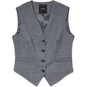VERO MODA Gilet 'VMTania'  grijs gemêleerd