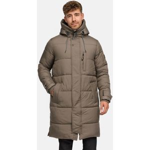 INDICODE JEANS Winterjas 'Studs'  lichtbruin