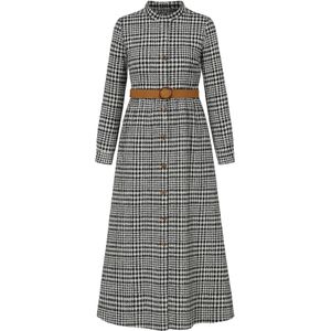 MODAMIHRAM Jurk  zwart / offwhite