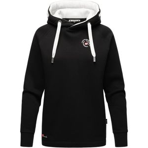 MARIKOO Sweatshirt 'Airii'  zwart / wit