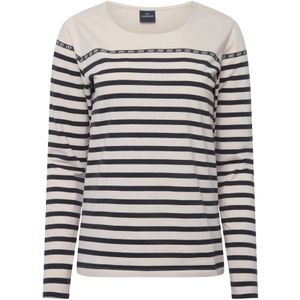 LAURASØN Shirt  lichtbeige / antraciet / zwart
