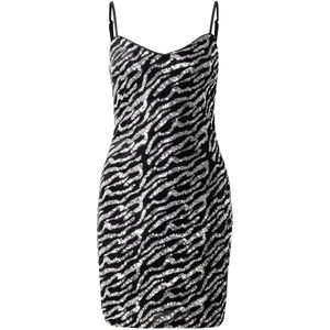 ABOUT YOU Jurk 'Natalia'  zwart / zilver