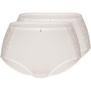 sassa Slip 'FAMOUS EMBROIDERY'  ivoor