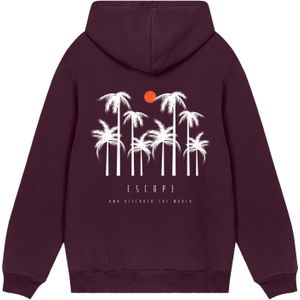 F4NT4STIC Sweatshirt 'Escape Discover the World '  bruin / oranjerood / wit