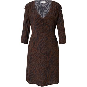 System Action Blousejurk  kastanjebruin / zwart