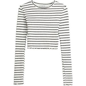 Bershka Trui  crème / zwart