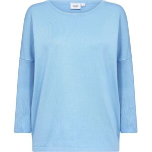 Saint Tropez - R-Neck Pullover - Blauw - Dames