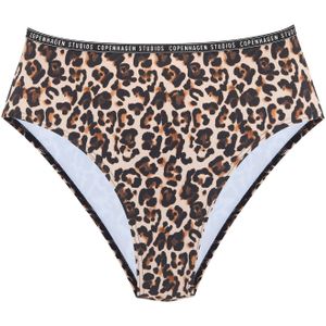 Copenhagen Studios - Leody - Bikinibroekje - Bruin gedessineerd - Met trendy animal-print