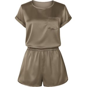 C&City Korte pyjama  olijfgroen