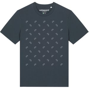 Watapparel Shirt ' Fahrräder '  antraciet / wit