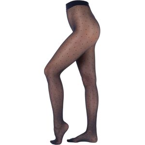 camano Fijne panty 'Dots'  donkerblauw