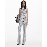 Desigual Top  grijs / zwart / wit