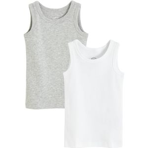 Cool Club Onderhemd  grijs / wit