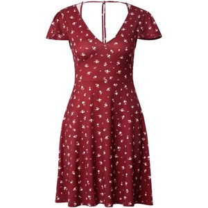 ABOUT YOU Jurk 'Lene'  wijnrood / wit