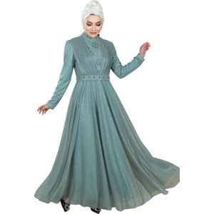 MODAMIHRAM Avondjurk  mintgroen / zwart / zilver