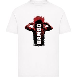 F4NT4STIC Shirt 'Rambo III Tying Sweatband'  wit