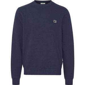 Casual Friday Sweatshirt 'Sebastian'  donkerblauw / wit