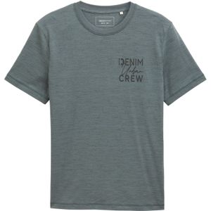 TOM TAILOR DENIM - Shirt - Grijs/Groen Gemêleerd