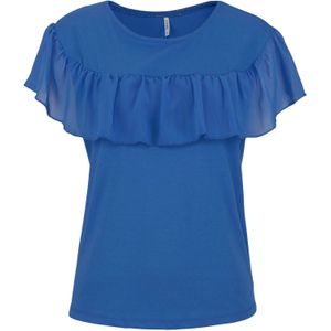 Haltertops - Effen - Viscose - V-hals - Kwartmouw - Normale Pasvorm