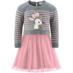 happy girls Set  bruin / grijs / pink / wit