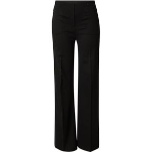 Marc Cain - Pantalon - Zwart - Wide Leg - Mid Waist