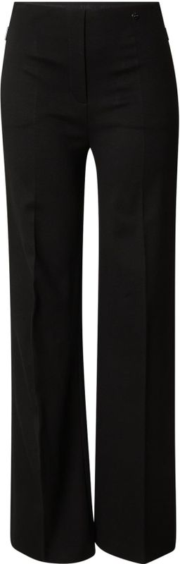 Marc Cain - Pantalon - Zwart - Wide Leg - Mid Waist