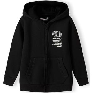 MINOTI Sweatvest  zwart / wit