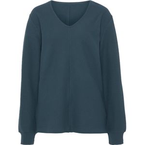 Merk - Gebreide Trui - Katoen - Effen - V-hals - Lange Mouw